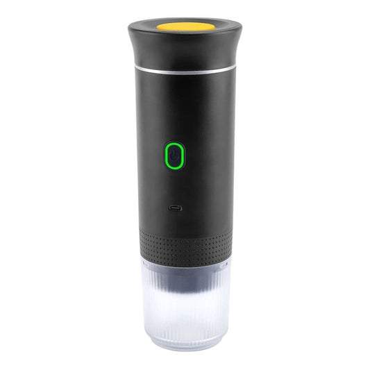 Black Portable Coffee Maker on a white background