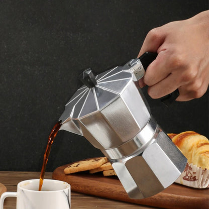 Classic Aluminium Moka Pot (5 Sizes)Utensils for Coffee