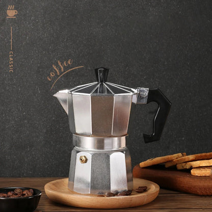 Classic Aluminium Moka Pot (5 Sizes)Utensils for Coffee