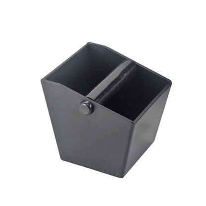 Black coffee dump box on a white background