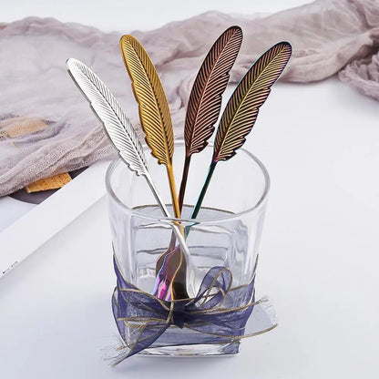 Feather - Shaped Coffee SpoonUtensils for Coffee