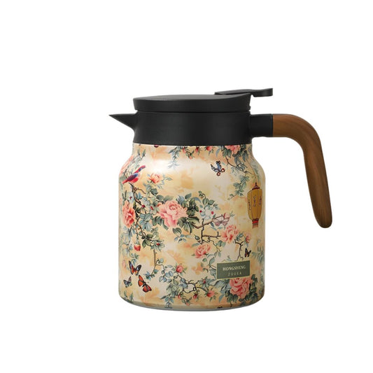 Floral Print Vintage Thermal Coffee CarafeUtensils for Coffee