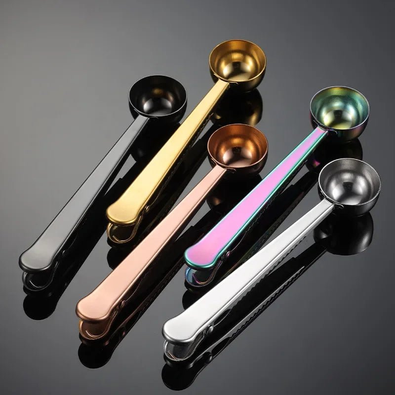 Multifunctional Coffee Scoop with Clip (5 Colors)