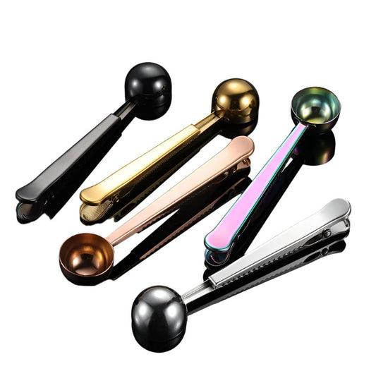 Multifunctional Coffee Scoop with Clip (5 Colors)Utensils for Coffee