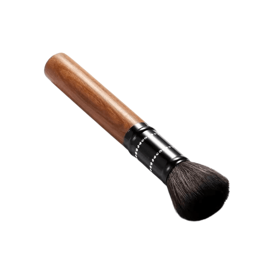 Premium Rosewood Round Barista BrushUtensils for Coffee