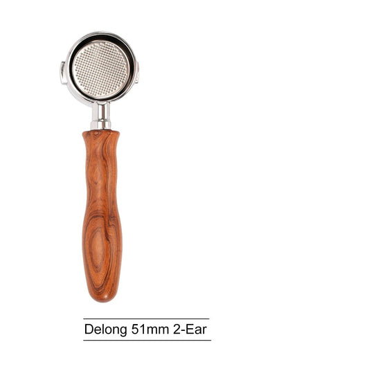 Rosewood - 51mm Bottomless Coffee Portafilter with 2 EarsUtensils for Coffee