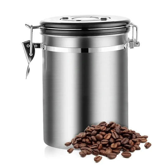 Stainless Steel Coffee Bean Storage Container (2 Sizes)Utensils for Coffee