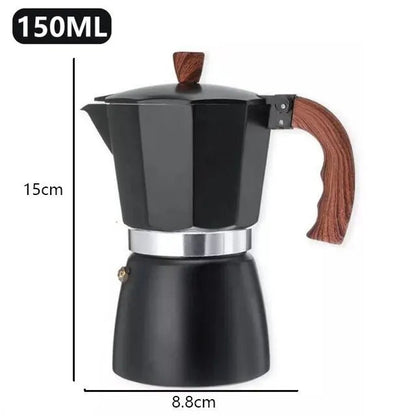 Vintage Black Moka Pot (2 Sizes)Utensils for Coffee