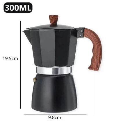 Vintage Black Moka Pot (2 Sizes)Utensils for Coffee