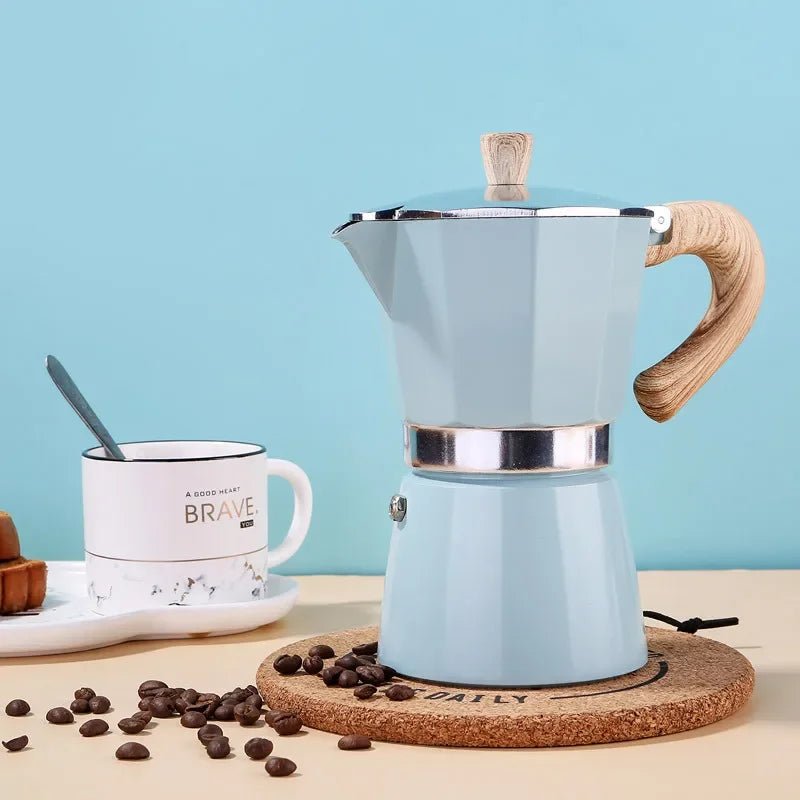 Vintage Blue Moka Coffee Pot 150mlUtensils for Coffee