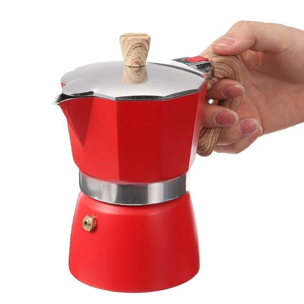 Vintage Red Moka Pot (2 Sizes)Utensils for Coffee