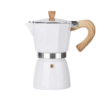 Vintage White Moka Pot (2 Sizes)Utensils for Coffee