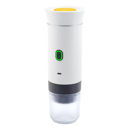 White Portable Coffee Maker on a white background