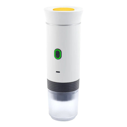 White Portable Coffee Maker on a white background