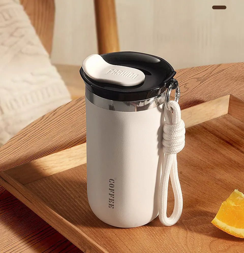 White Stainless Steel Tumbler (2 Sizes)Utensils for Coffee